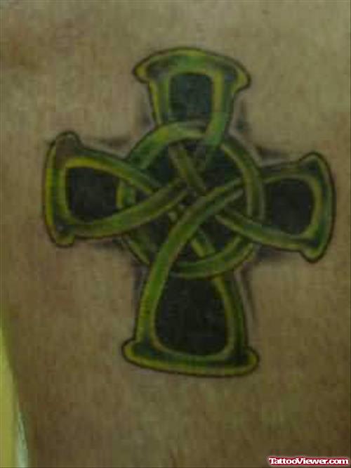 Colour Cross Tattoo