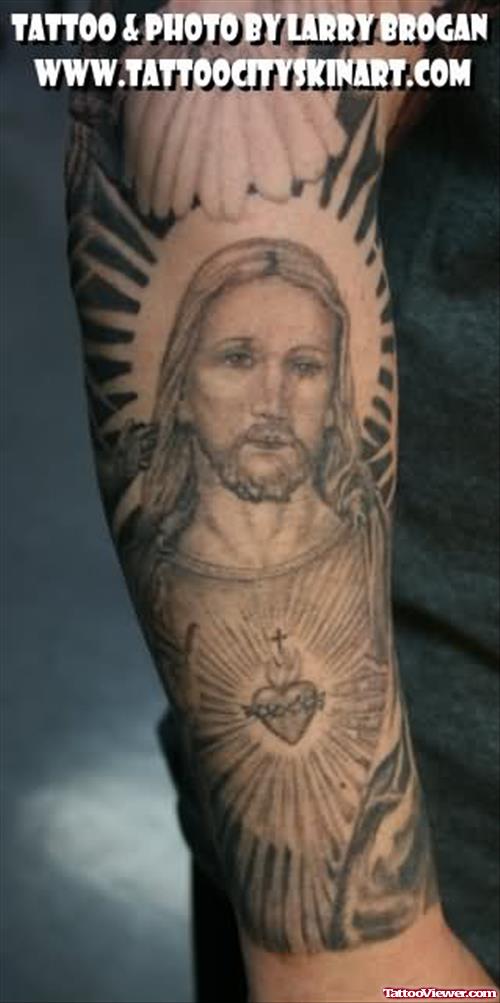 Jesus Tattoo by Larry Brogan