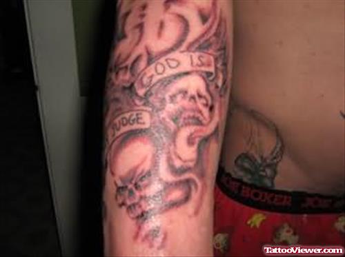 Christ God Tattoo On Arm