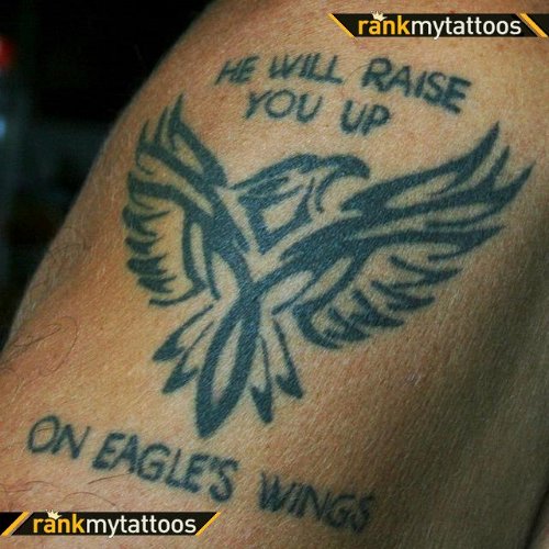 Tribal Bird Christian Tattoo