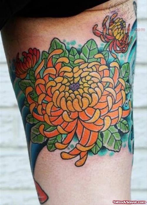 Chrysanthemum Flower Tattoo Picture