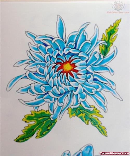 Chrysanthemum Tattoo Sample Picture