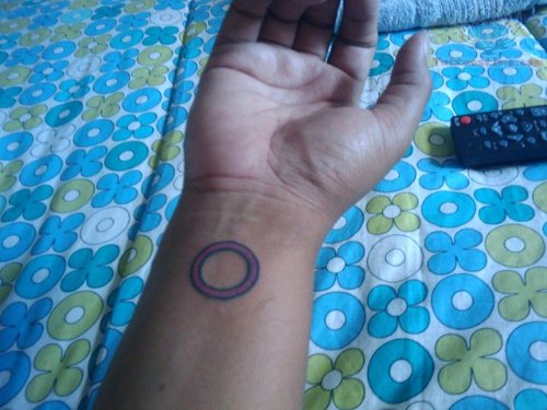 Double Circle Tattoo On Wrist