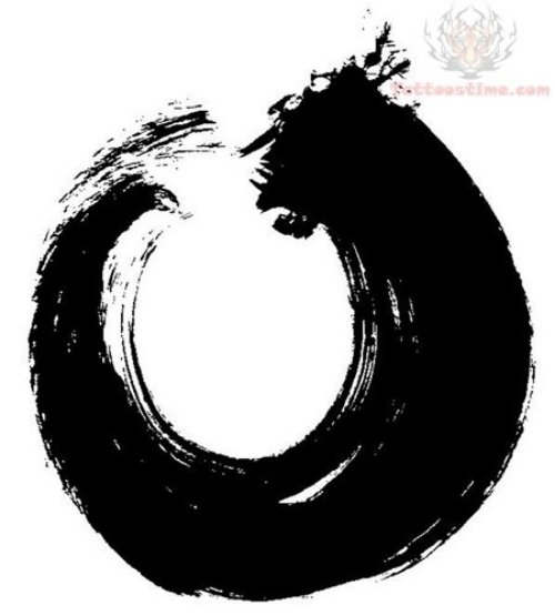 Zen Circle Symbol Tattoos Design