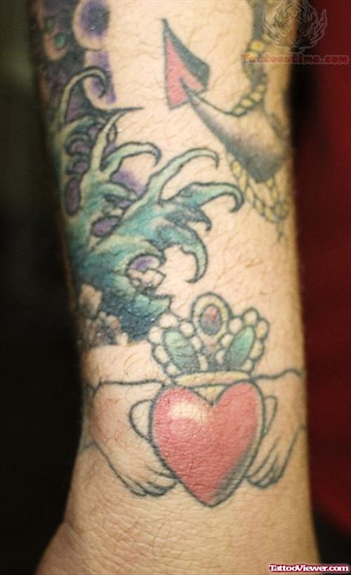Claddagh Tattoo For Arm