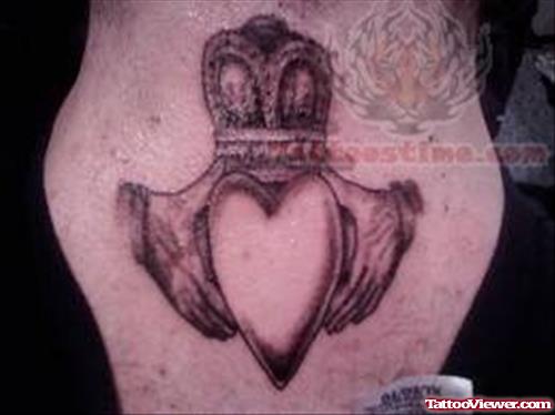 Claddagh Tattoos On Back Neck