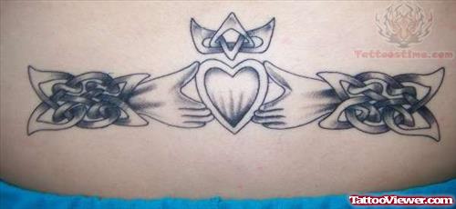 My Claddagh Tattoo On Lower Back