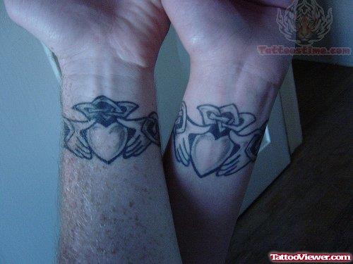 Claddagh Tattoos On Wrists