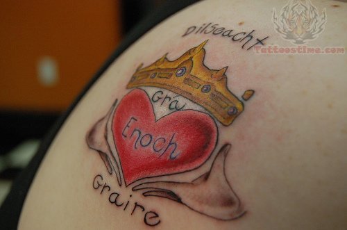 Claddagh Crown Heart Tattoo