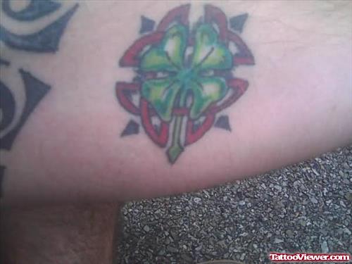 Leaf Clover Tattoo Design