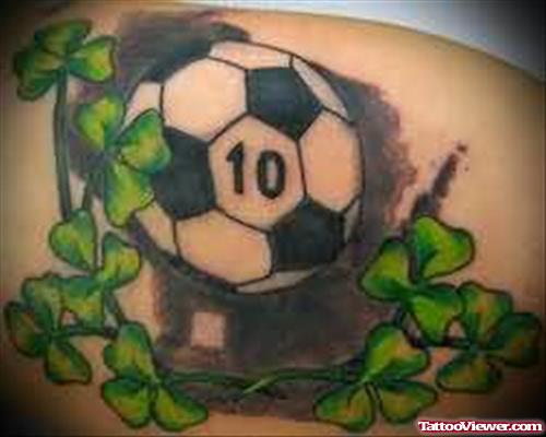 Clover And Ball Tattoo