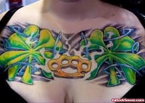 Clover Tattoo For Chest