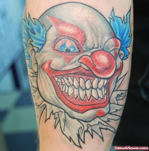 Women Clown Tattoo Design for 2012
