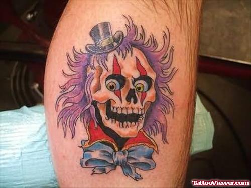 Funny Scary Clown Tattoo