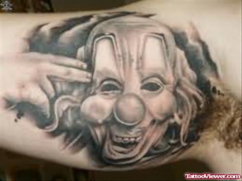Shoot Clown Tattoo