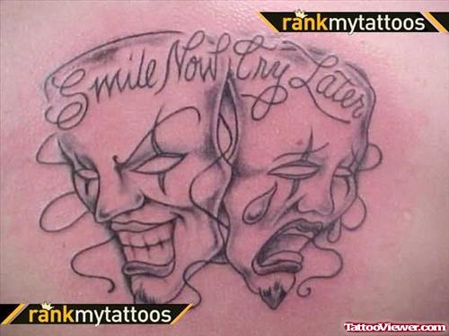 Clown Faces Drawing Tattoo