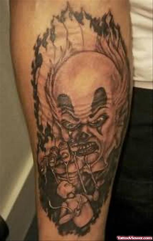 Awesome Clown Tattoo