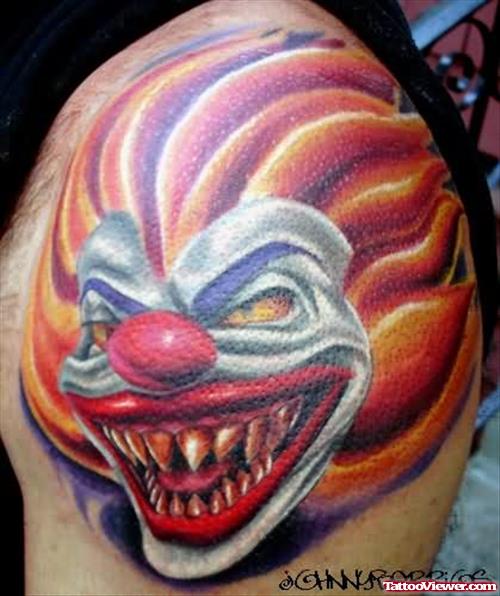 Twisted Clown Tattoo