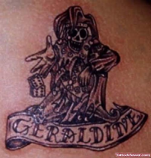 Geraldine Clown Tattoo