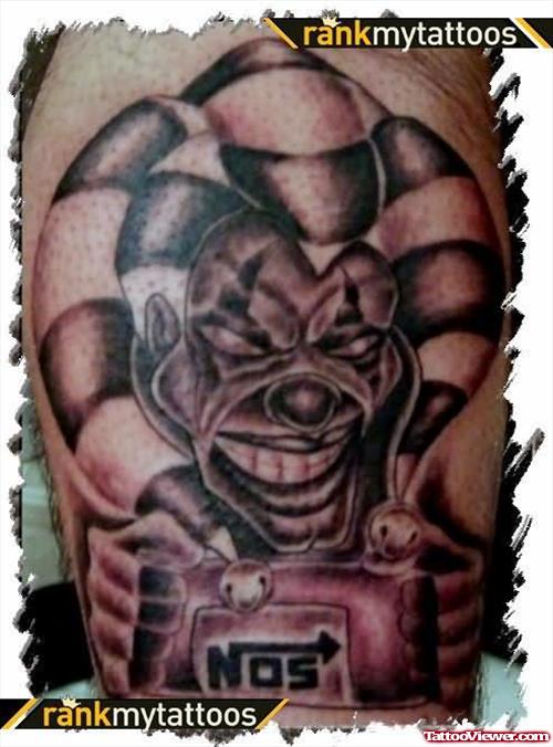 Clown Tattoo For Shoulders