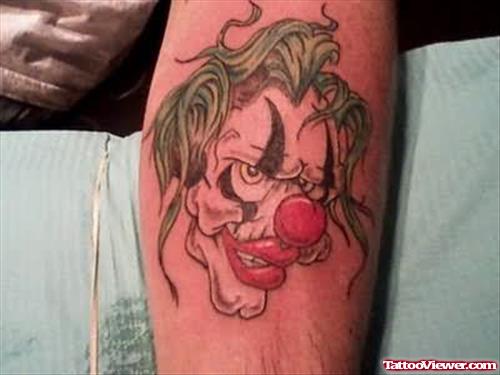 Big Nose Clown Tattoo