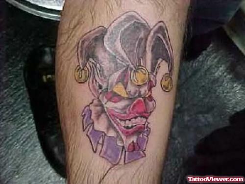 Amusing Clown Tattoo