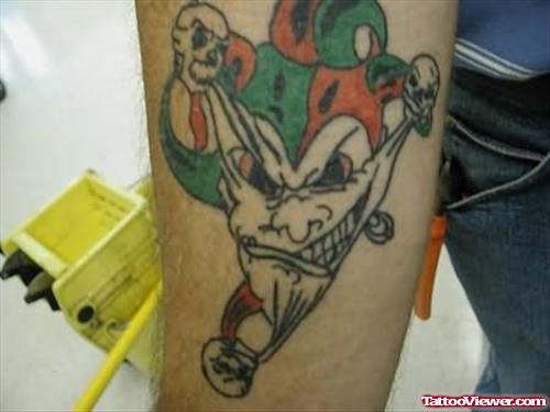 Amazing  Clown Tattoo
