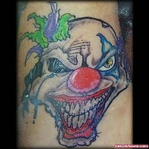 Clown Tattoo Design