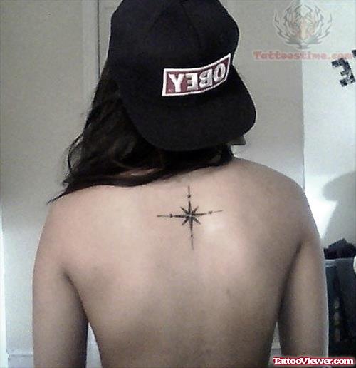 New Compass Tattoo On Back