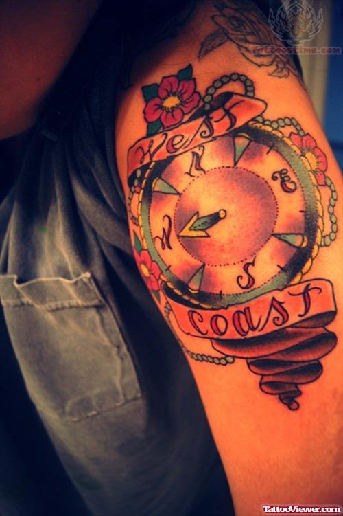 West Coast Compass Tattoo