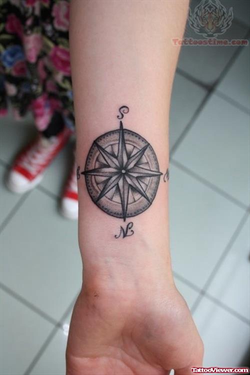 Compass Tattoo For Female