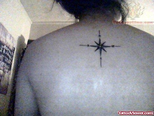 Back Body Compass Tattoo