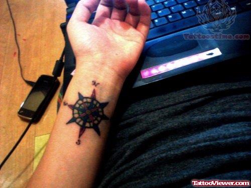 Compass Tattoos On Wrist
