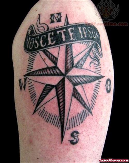 Compass Tattoo Style