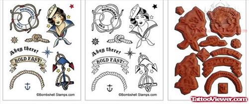 Sailor Compass Tattoo Designs