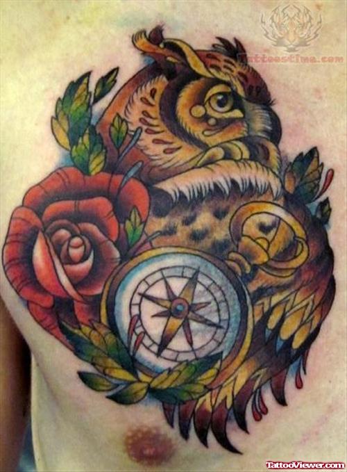 Eagle And Compass Tattoo