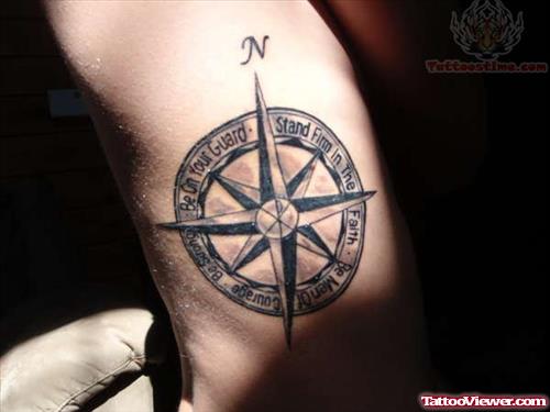 Compass Guard Tattoo