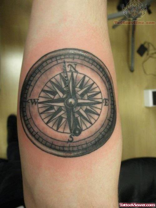 Amazing Compass Tattoo