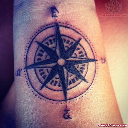 Arm Compass Tattoo