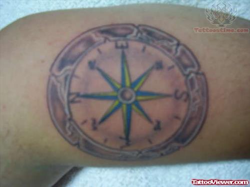 Direction Compass Tattoo