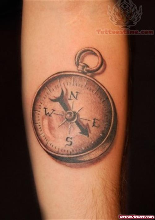 Beautiful Compass Tattoo
