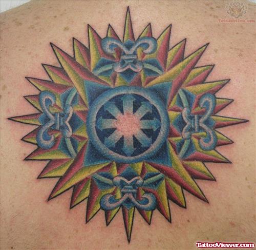Compass Flower Tattoos