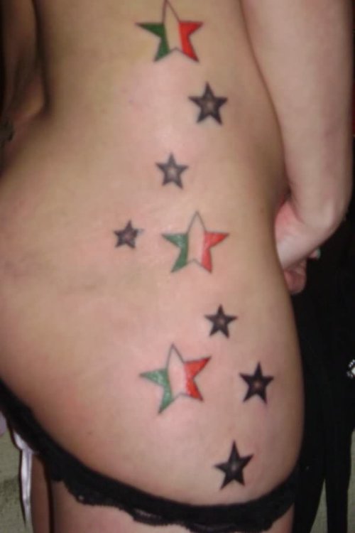 Italian Colour Stars Tattoos