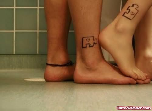 Ankle Couple Tattoos