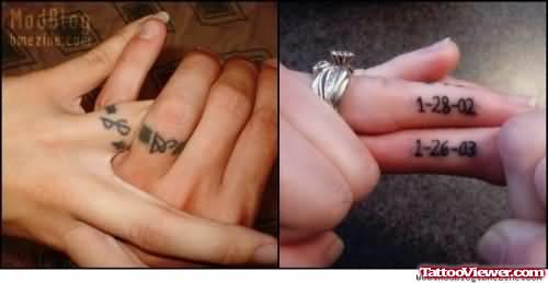 Fingers Couple Tattoos