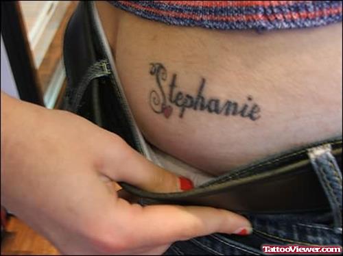 Stephanie Waist Tattoo