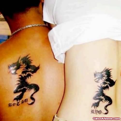 Couples Dragon Tattoo
