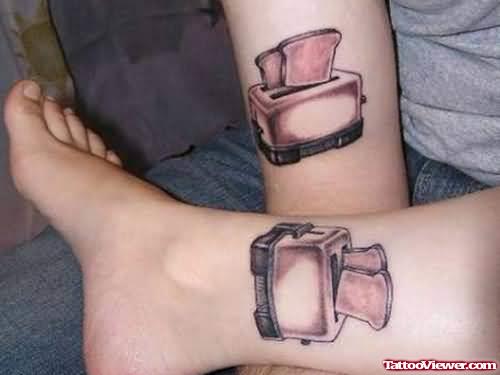 Bread Tosts Couple Tattoo