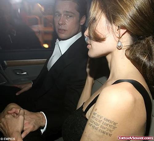 Angelina Jolie Couple Tattoo