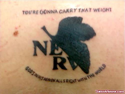 Eva Nerv Cowboy Tattoo